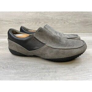 Tsubo 8328-PEW Men's 11.5 Gray Fabric Slip On Casual Driving Moccasin Loafer